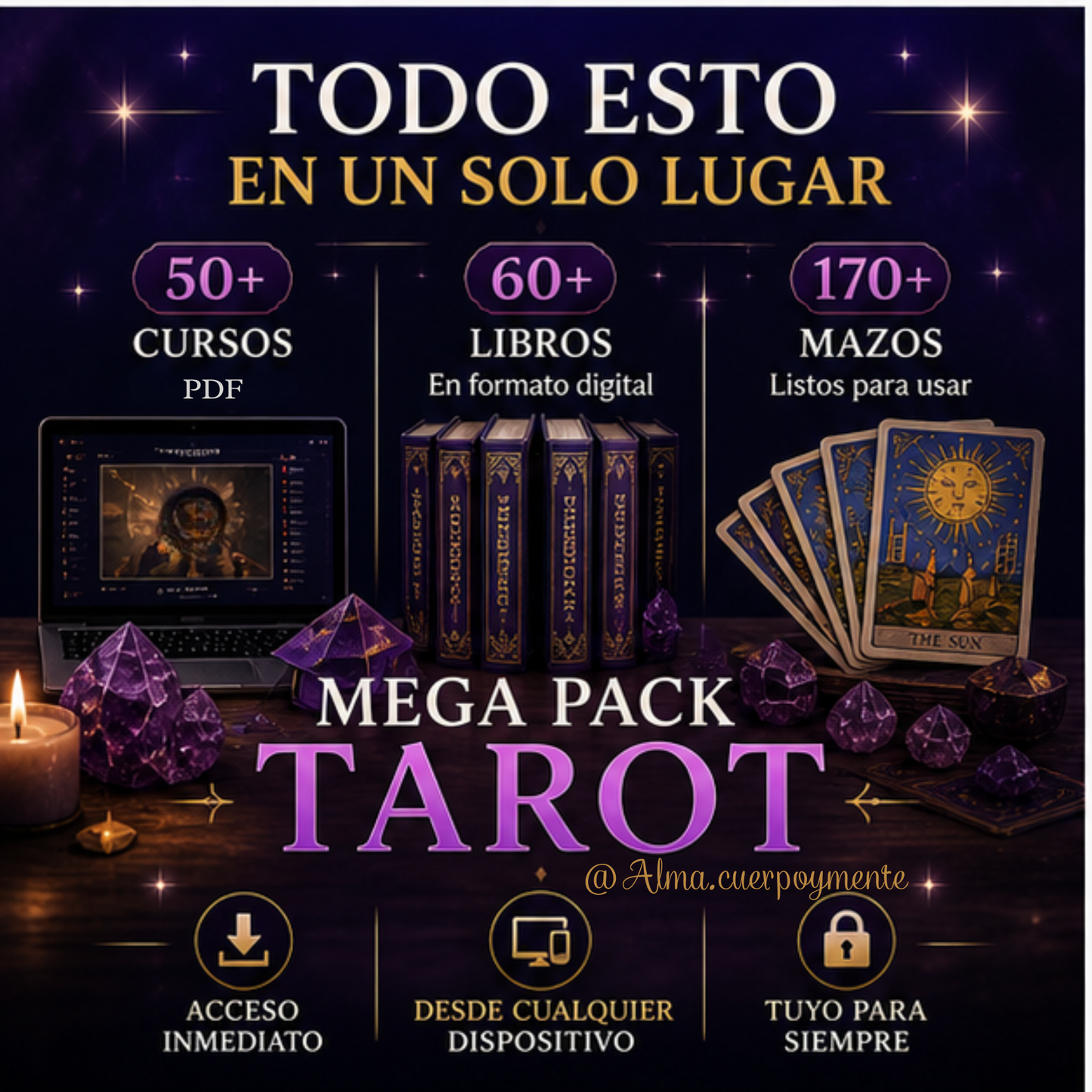 Mega Pack Aprendé Tarot + 5 Bonos